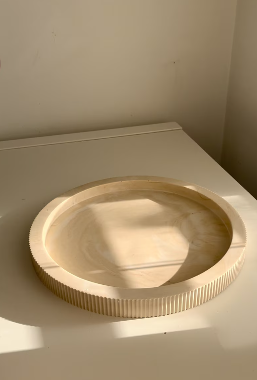 Ribbed Round Tray